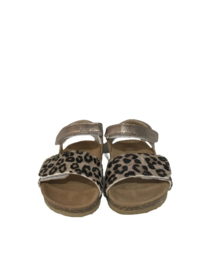 Clic CL-GRASS Sandaal Leopard Eclat met voetbed
