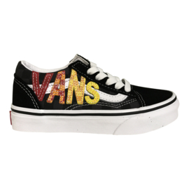 Vans UY old skool flame logo repeat black veters