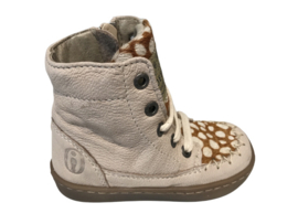 Shoesme UR21W049-B veterbootje beige stip