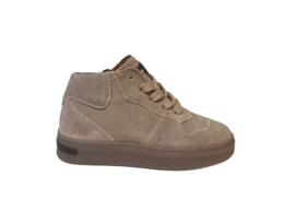 Pinocchio P1285  jongens sneaker half hoog beige