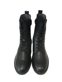 Gattino  G1443 veterboots zwart gesp