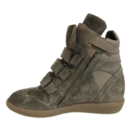 Hip H1556 meisjes sneaker hoog taupe