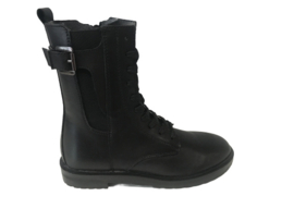 Gattino  G1443 veterboots zwart gesp