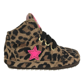 Shoesme BP20S026-J Babyproof meisejs sneaker leopardo