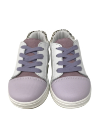 Clic CL-20320 meisjes sneaker wit lila veter