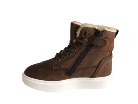 Gattino G2729 Half Hoge Sneaker Mid Bruin Bont