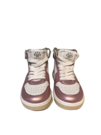 Pinocchio P1012 sneaker met pink metallic en lila