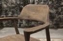 Oud vergrijsd houten stoelen eetkamerstoelen stoel stoeltjes eetkamerstoel landelijk grey hout industrieel stoer
