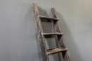 Stoere stevige oud doorleefd houten trap ladder landelijk rek schap zoldertrap vliering industrieel stoer 213 x 54 cm