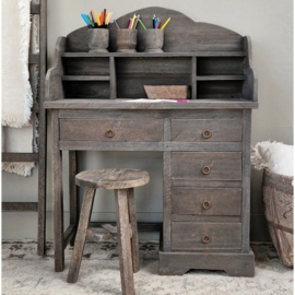 Bureau Floris 120x45x90 cm combineert een stijlvolle, stoere en landelijke uitstraling, perfect voor elke interieurstijl. Creëer een warme sfeer in je ruimte met dit veelzijdige meubelstuk.