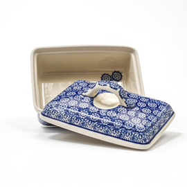 Bunzlau Castle Butter Dish Rectangular - Lace - boter boterkuip