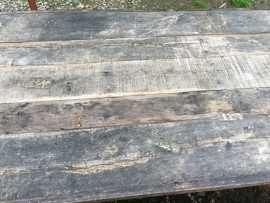 Oude landelijke industriële eettafel klaptafel werkbank werktafel 160 x 80 cm oud vintage stoer