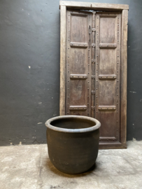 Prachtige unieke grote oude stenen kruik pot vaas waterkruik olijfpot landelijk stoer oud/antiek