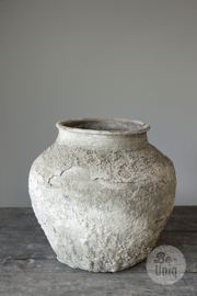 Oude stenen kruik pot vaas landelijk stoer
