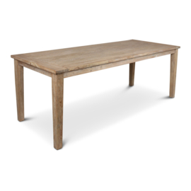 Stoere landelijke teakhouten tafel eettafel 200 x 90 cm