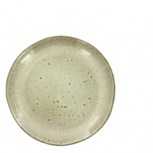 Lifestyle Enzo Sand diner Plate 27 x 3 cm schaal diner bord bordje schaaltje kom kommetje bakje stoneware
