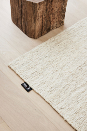 Vlakgeweven hennep Ivory