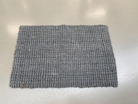 Grof jute deurmat doormat donkergrijs Grey antraciet donker grijs 90 x 60 cm landelijk dixie  anti-slip