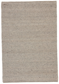 Groot vlakgewoven 100 % vervilt wol vloerkleed kleed carpet karpet taupe 240 x 170 cm