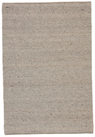 Groot vlakgewoven 100 % vervilt wol vloerkleed kleed carpet karpet taupe 140 x 200 cm