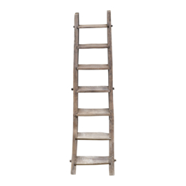 Orginele oude doorleefd houten trap ladder gebruik 265 x 61 x 9 cm landelijk hooizolder vide opkamer stoer boeren vintage industrieel zeer degelijk stevig