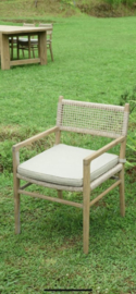 Landelijke houten Tuinstoel tuinstoelen stoel stoelen Rattan (inclusief kussen)
