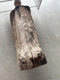 Houten wandlamp lamp stronk boomstam landelijk stoer