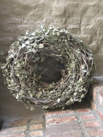 Grote Hopkrans hop krans 60 cm landelijk brocant