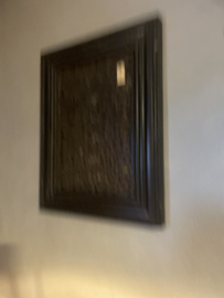 Oud bruin houten paneel wandpaneel wanddecoratie landelijk lijst