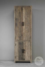 Oud vergrijsd truckwood railway houten Badkamermeubel badkamerkast kast wastafelmeubel kast toiletmeubel 200 x 60x 40 cm badkamer badmeubel SEP
