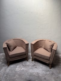 Aura Peeperkorn Fauteuil Dirk | Chestnut | H77 x B88 x D77 cm
