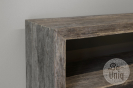 Railway truckwood vergrijsd houten wandmeubel sidetable tv dressoir televisiekast televisiemeubel SEP 220 X 40 X H50 cm