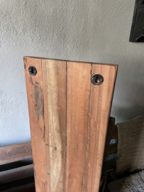Oud houten rek schap kastje losstaand wandrek landelijk stoer vintage
