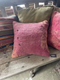 HOFFZ berber vintage kussenhoes kussen kussentje Ibiza hippie roze rose