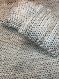 Grof jute handgemaakt gevlochten kleed deurmat vloerkleed kleedje deurmat 70 x 140 cm