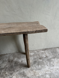 Landelijke oud doorleefd houten sidetable wandtafel sideboard stoer doorleefd 239 cm