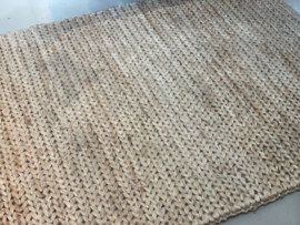 Grof jute handgemaakt gevlochten kleed deurmat vloerkleed kleedje deurmat 70 x 140 cm