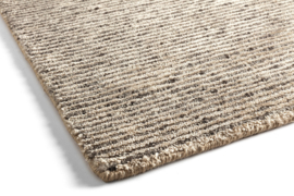 Handgeknoopt wol/bamboe cut beige