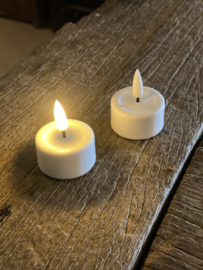 Prachtige LED kaarsjes INDOOR Cream wit white kaarsen kaarsjes wit white  theelichten theelicht theelichtjes kaars landelijk stoer