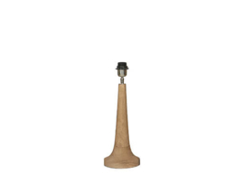 Stoere naturel bruine houten balusterlamp tafellamp 35 cm tafellamp landelijk stoer robuust almond