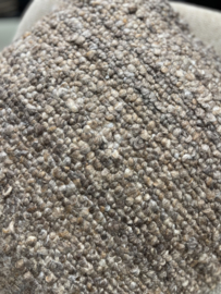 Lifestyle stoer landelijk brown bruin beige kussen inclusief vulling 50 x 50 cm