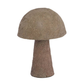 Leuk organisch lampje lamp L large groot paddestoel tafellamp bedlamp schemerlamp Chirlo S grey taupe grijs bruin