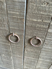 Grote massief vergrijsd houten kast landelijk vakken vakkenkast keukenkast schappen boekenkast H201 x B100 x D48 vm stoer robuust