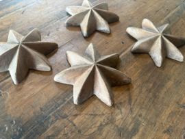 Prachtige stenen ster sterren star ⭐️ vintage kerst 20 cm landelijk brocant bruin