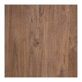 Los teak teakhouten tafelblad blad rond 90 x 3 cm houten tafelblad werkblad landelijk Hugo