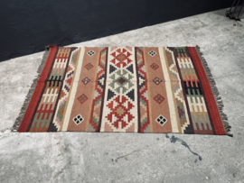 Prachtig groot kelimkleed kelim 200 x 123 cm tapijt vloerkleed plaid woonplaid landelijk stoer