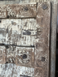 Oude houten set deuren deur poort luiken landelijk stoer robuust sober vergrijsd doorleefd sleets wanddecoratie 171 x 105 cm