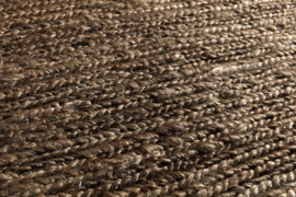Vlakgeweven hennep brown