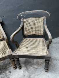 Originele oude houten stoel stoelen fauteuil stoer landelijk