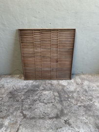 Groot vergrijsd houten wandpaneel landelijk sober vintage  80 x 80 cm hout wanddecoratie